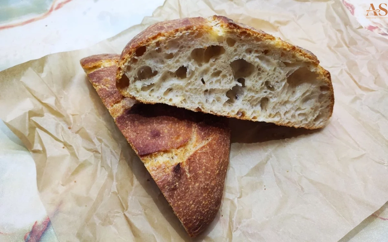 Деревенский хлеб на закваске «Тартин» (Rustic sourdough bread «Tartin»)